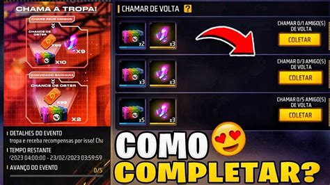 Como Chamar Amigo De Volta No Free Fire Como Completar O Evento Chama