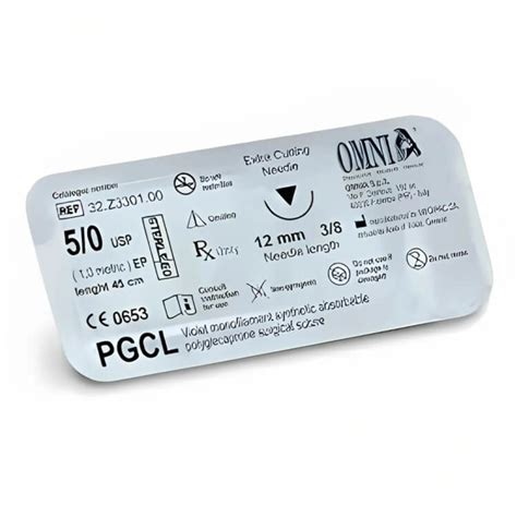 polypropylene suture  cutting edge mm  circle reverse cutting