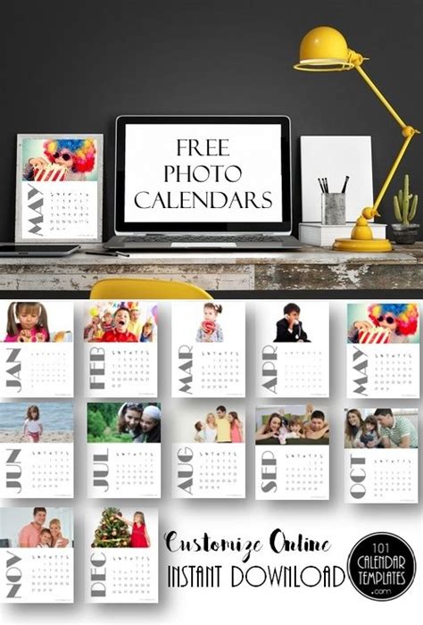 Customizable and Free Photo Calendar - Printables 4 Mom Free Calendar ...