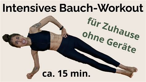 Sixpack Workout 15 Min Für Zuhause Bauchmuskeltraining Für Anfänger