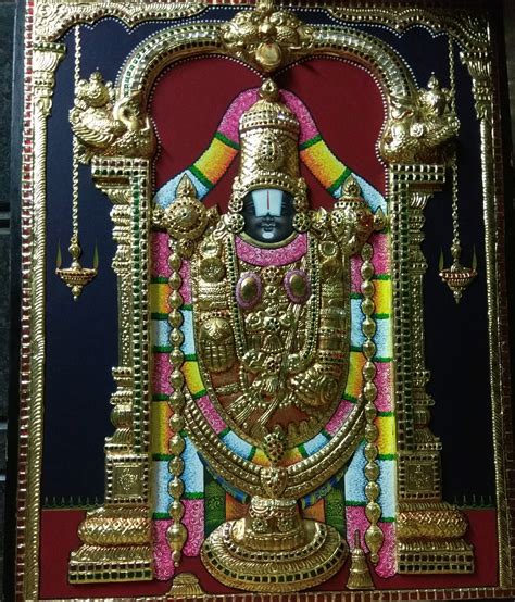 Tirupati Balaji Tanjore Painting Size 24 Inches By 30 Inches Rs