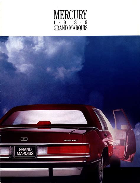 19889 Mercury Grand Marquis Brochure