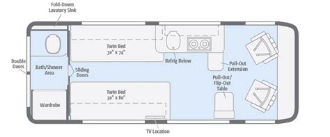 Travato Floorplans Winnebago Rvs Rv Floor Plans Class B Rv Class B