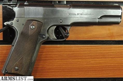 Armslist For Sale 1918 Colt Savage 1911 45 Acp Rare Candr Firearm