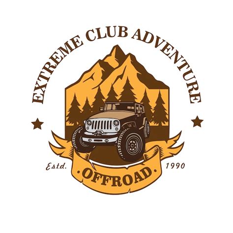 Premium Vector Off Road Car Logo Vector Illustration