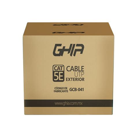 Compra Ghia Bobina De Cable Cat5e UTP Con Gel 305 Metros Negro GCB