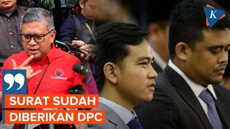 Soal Status Kader Gibran Dan Bobby Pdi P Semua Sudah Tutup Buku