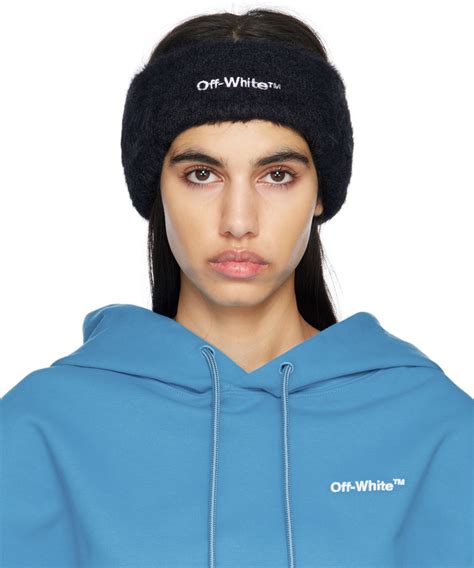 Black Bounce Ski Headband By Off White On Sale