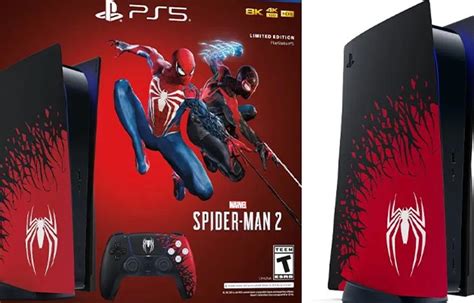 Édition limitée Le pack PS5 Spider Man 2 avec une manette est