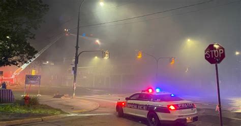 Winnipeg Firefighters Battle Building Blaze On Main Street Winnipeg