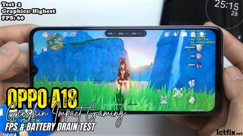 Oppo A Genshin Impact Gaming Test Helio G Hz Display Youtube