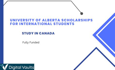 University of Alberta Scholarships for International Students 2025-2026 ...