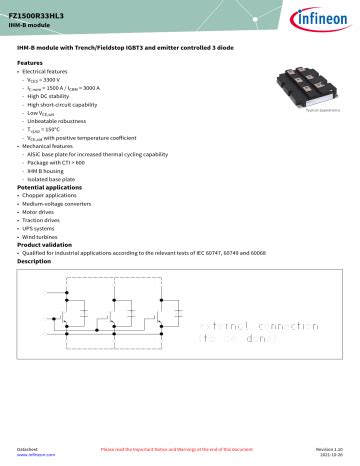 Infineon Fz R Hl Igbt Module Data Sheet Manualzz