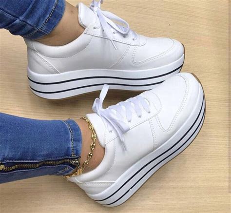 Venta Tenis Blancos Dama Mercado Libre En Stock