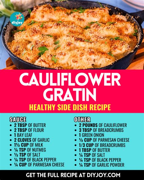 Healthy Low Carb Cauliflower Gratin Recipe