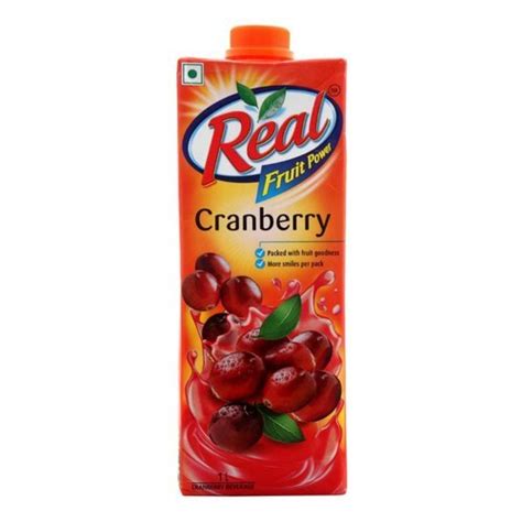 Real Fruit Power Cranberry Juice Packaging Size 1000 Ml Packaging Type Tetrapack At ₹ 110 In