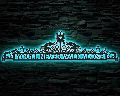 Youll Never Walk Alone Metal Wall Art Liverpool Fc Metal Wall Decor