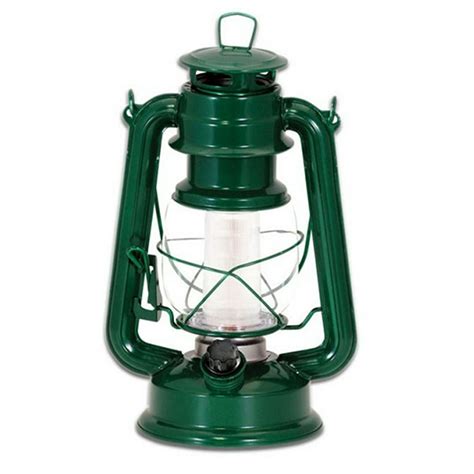 Northpoint Vintage Style Dark Green Hurricane Lantern With 12 Led S And 150 Lumen Light Output