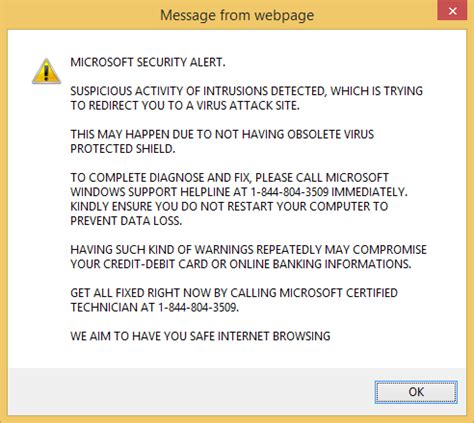 malware - How to avoid fake "Windows Virus Alert" - Information ...