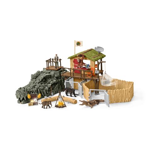 Buy Schleich Wild Life Crocodile Jungle Research Station With Jungle