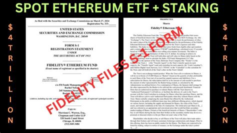 SPOT ETHEREUM ETF STACKING FIDELITY 2024 YouTube