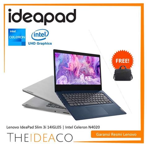 Jual Lenovo IdeaPad Slim 3i I Celeron N4020 I 4GB 256GB SSD I Win10Home