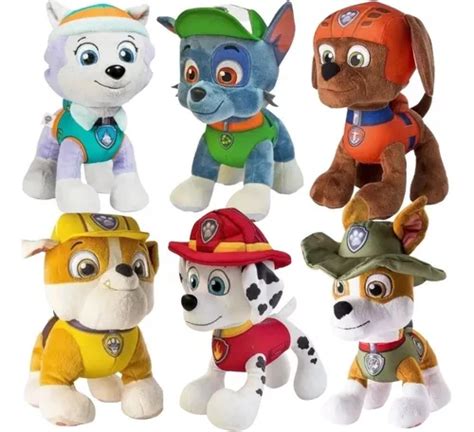 Sunny Coleção 06 Pelucias Patrulha Canina 30cm Paw Patrol Frete grátis