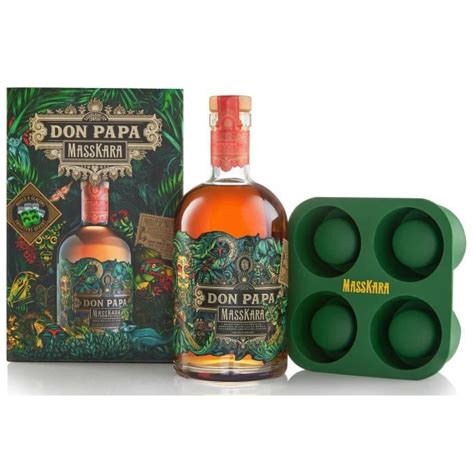 Coffret Don Papa Masskara Cl Moule Gla Ons La Cave Cdiscount