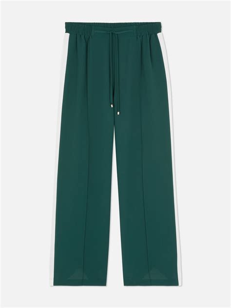 Pantaloni Da Tuta Con Riga Laterale Verde Donna Primark