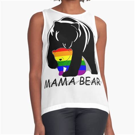 Gay Pride Mama Bear Sleeveless Top For Sale By Lad4ms Redbubble