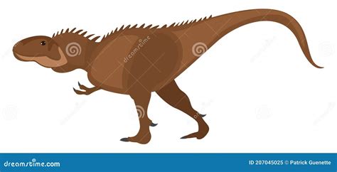 Brown Giganotosaurus Illustration Vector Stock Vector Illustration Of Giganotosaurus Force