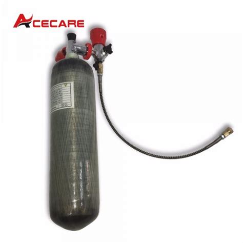 L Ce Carbon Fiber Wrapped Composite Tank Air Cylinder Paintball Tank