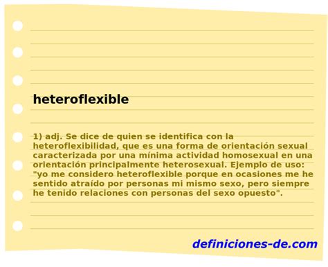 Significado De Heteroflexible