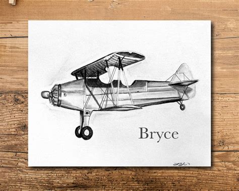 Airplane Wall Art Airplane Decor Vintage Airplane Decor | Etsy