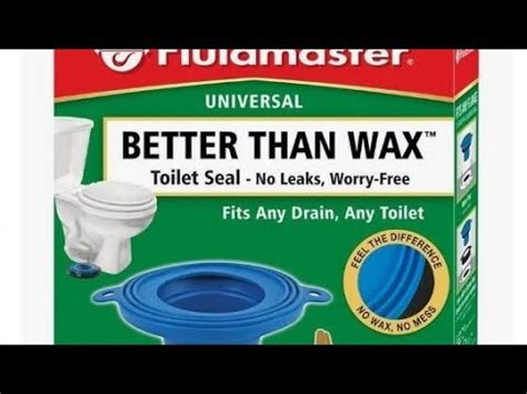 Installing A Fluidmaster Bowl Gasket And Setting A Toilet YouTube