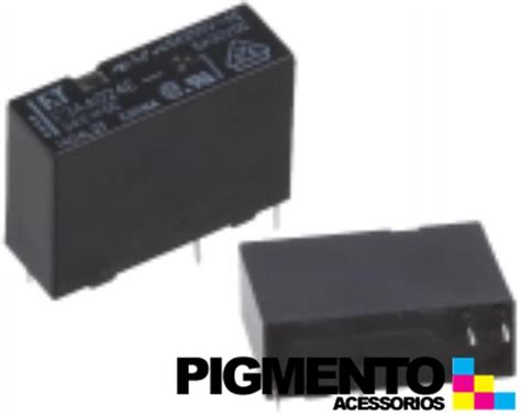 Relé 24VDC 5A SPST NO 4 pinos Fujitsu FTR F3AA024E HA Relés