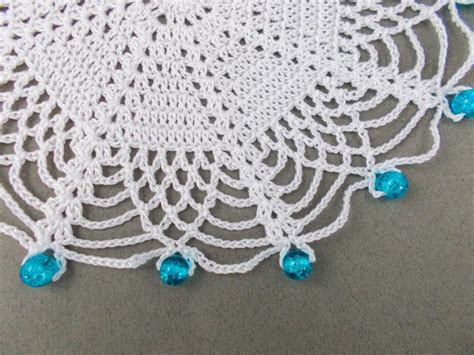 Jug Cover Crochet Beaded Jug Cover With Turquoise Beads Milk Jug Cover Creamer Cover Beaded