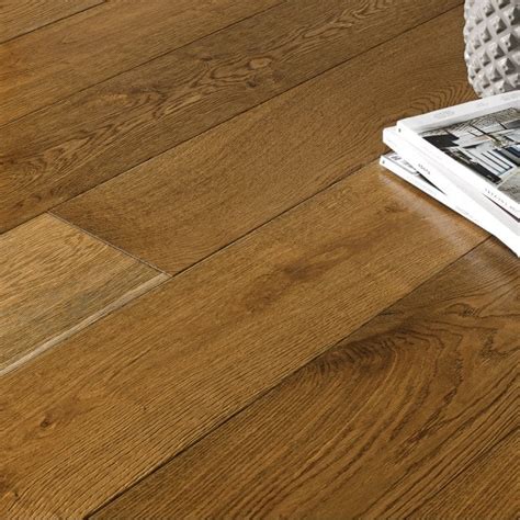 190mm Smoked Brushed And Lacquered Engineered Oak Real Wood Floors