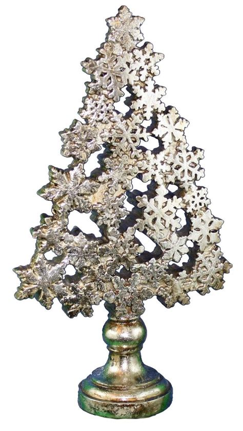 Melrose Polystone Snowflake Tree Inch Handcraft Centerpieces