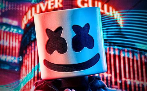 Descargar Fondos De Pantalla 4k Dj Marshmello Néons De Nuit