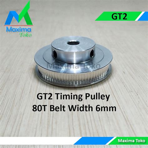 Jual Gt Timing Pulley Gigi Teeth Bore Mm Mm Mm Mm Mm Mm