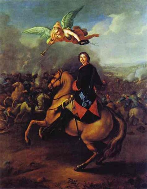 Peter The Great During The Battle Of Poltava 1710s Painting | Tannauer ...