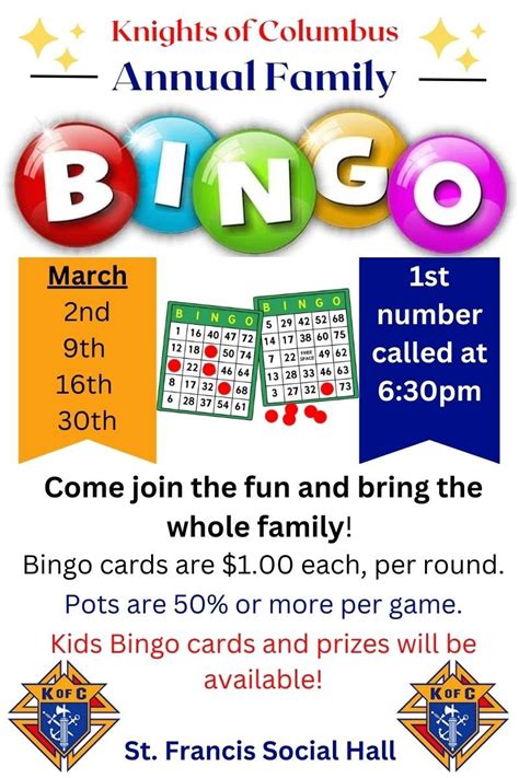 Family Bingo — Brainerd Catholic