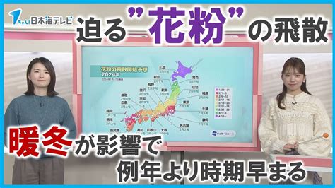 【今年の傾向は？】迫る”花粉 の飛散 「暖冬」が影響で例年よりも時期早まる【読み解く】 Youtube