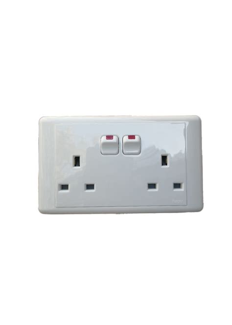 Hager Twin Switched Socket Outlet Wgs Is We Sell Dead Lots