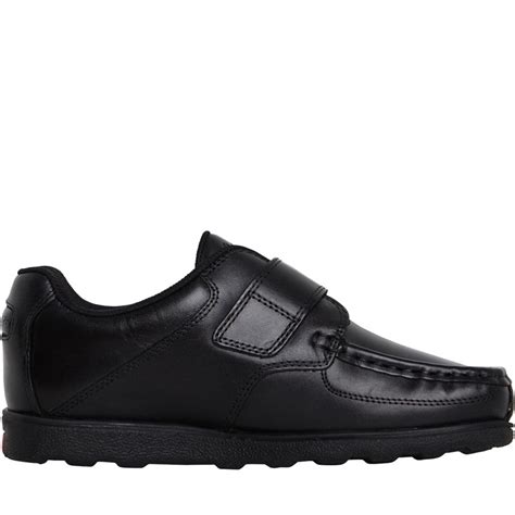 Buy Kickers Boys Fragma Single Strap School Shoes Black