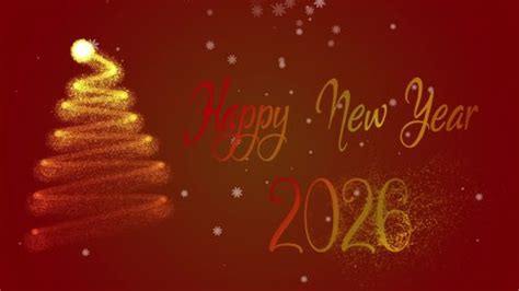 Happy New Year 2026 Festive Background Stock Footage Video (100% ...