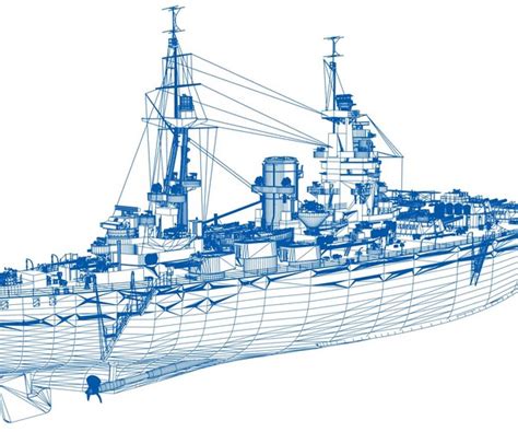 ArtStation - BATTLESHIP HMS RODNEY | Game Assets