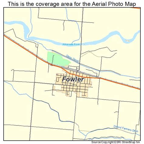 Aerial Photography Map of Fowler, CO Colorado