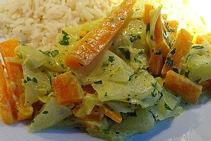 Kohlrabi M Hren In Currycreme Von Webas Chefkoch De